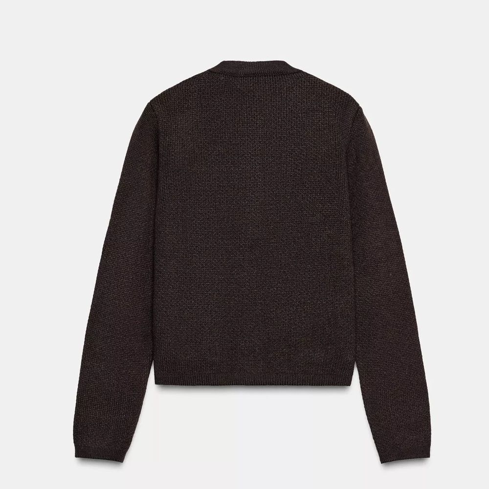 ZARA KNIT CARDIGAN WITH GOLDEN BUTTONS - Picture 6 of 8